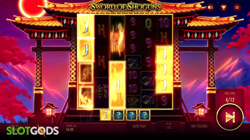 Sword of Shoguns Slot - Screenshot 3