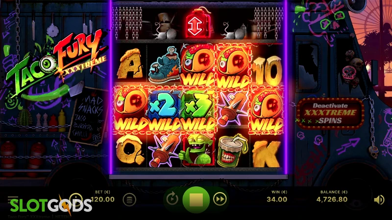 Taco Fury XXXtreme Slot - Screenshot 3