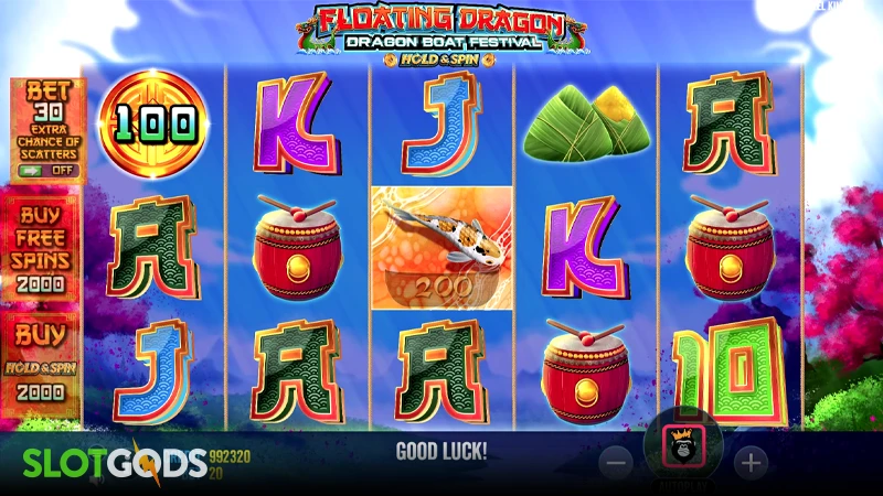Floating Dragon - Dragon Boat Festival Slot - Screenshot 