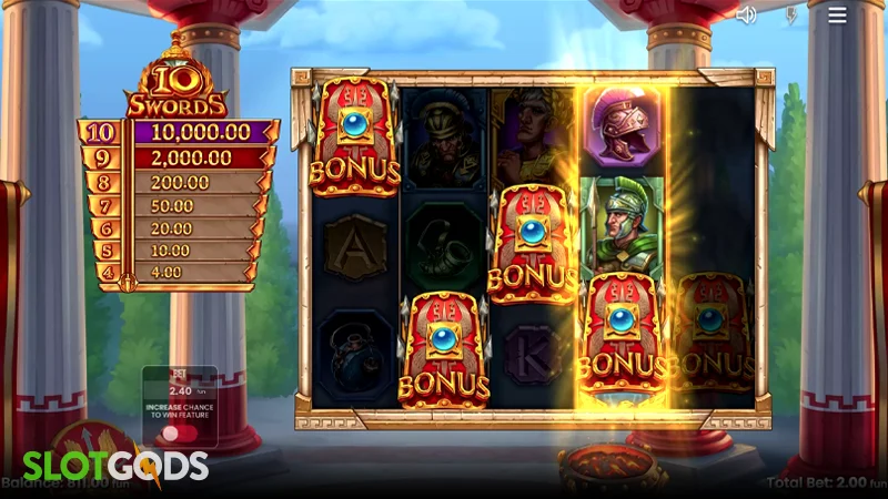 10 Swords Slot - Screenshot 3