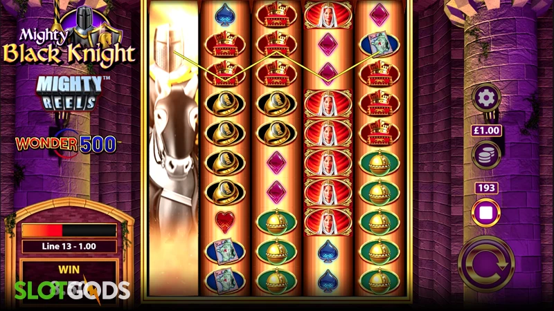 Mighty Black Knight Slot - Screenshot 3