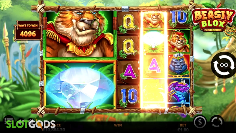 Beasty Blox GigaBlox™ Slot - Screenshot 2