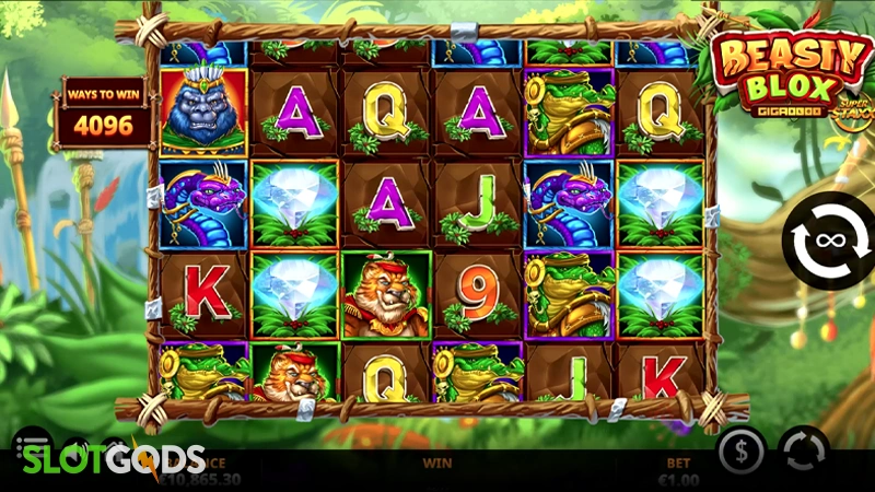 Beasty Blox GigaBlox™ Slot - Screenshot 