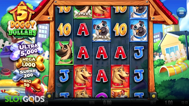 5 Doggy Dollars Slot - Screenshot 