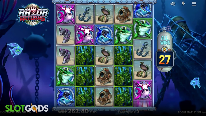 Razor Returns Slot - Screenshot 2