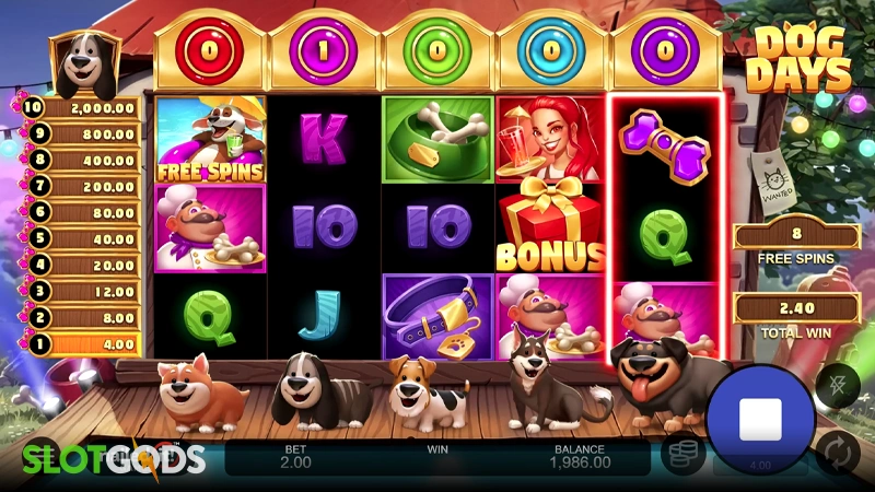 Dog Days Slot - Screenshot 3