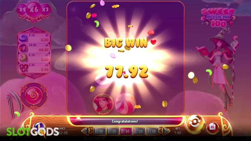 Sweet Alchemy 100 Slot - Screenshot 4