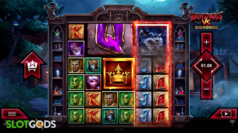 Nightmares VS GigaBlox Slot - Screenshot 