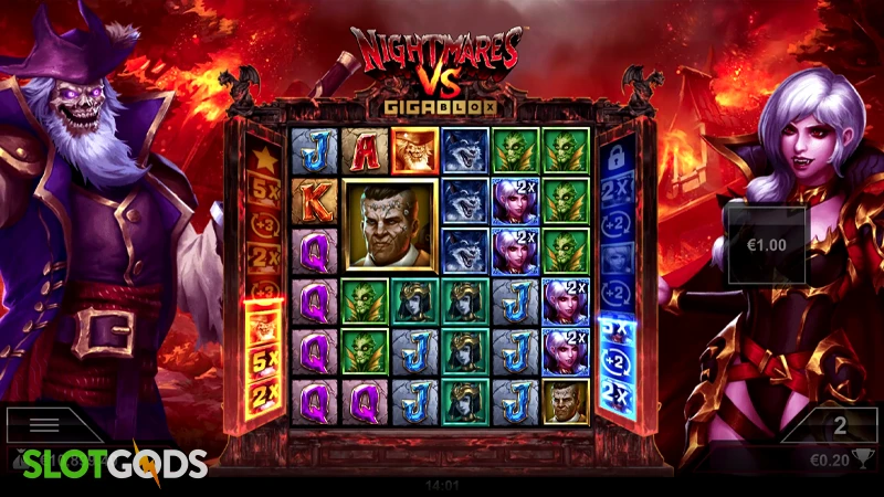 Nightmares VS GigaBlox Slot - Screenshot 3