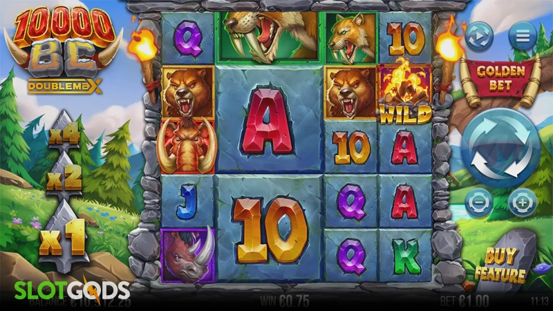 10000BC DoubleMax Slot - Screenshot 