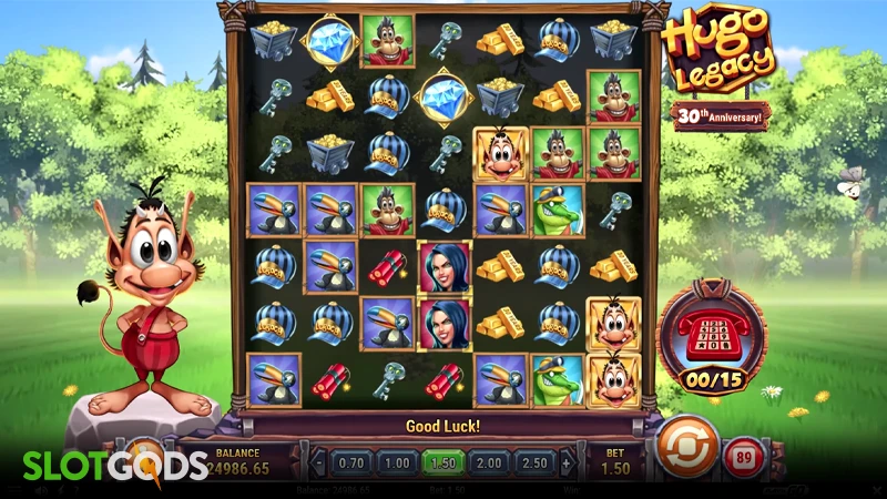 Hugo Legacy Slot - Screenshot 
