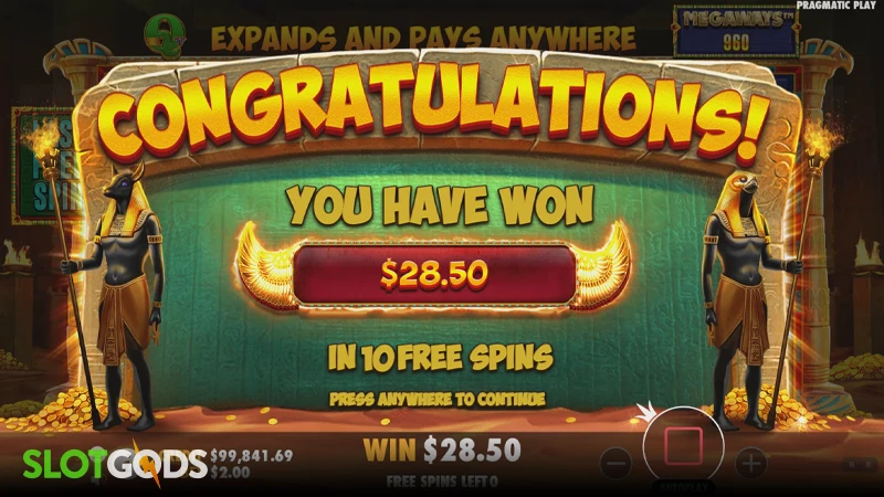 Book of Tut Megaways Slot - Screenshot 4