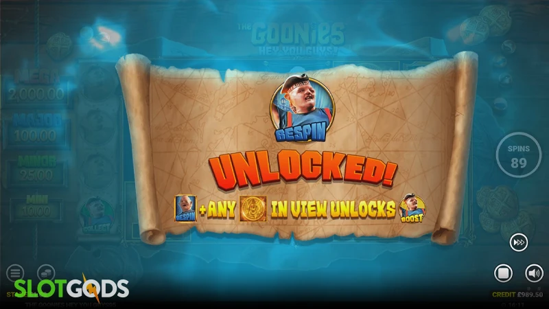 The Goonies Hey You Guys Slot - Screenshot 2