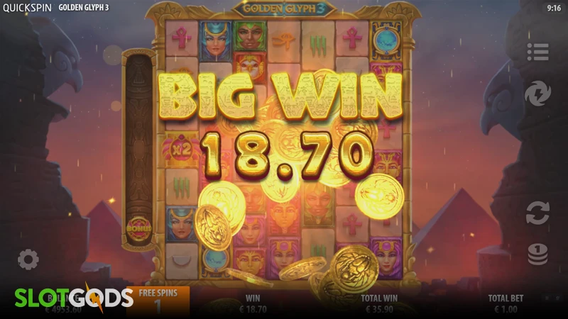 Golden Glyph 3 Slot - Screenshot 4