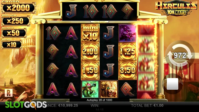 Hercules 10K Ways Slot - Screenshot 2