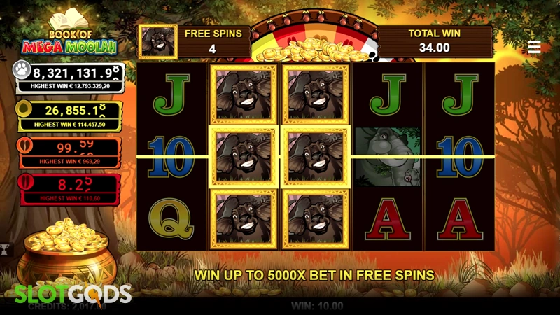Book of Mega Moolah Slot - Screenshot 3