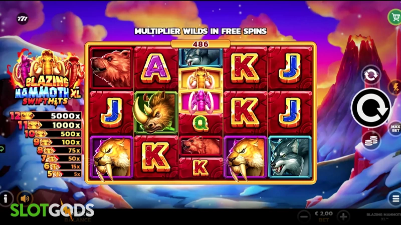 Blazing Mammoth XL Slot - Screenshot 
