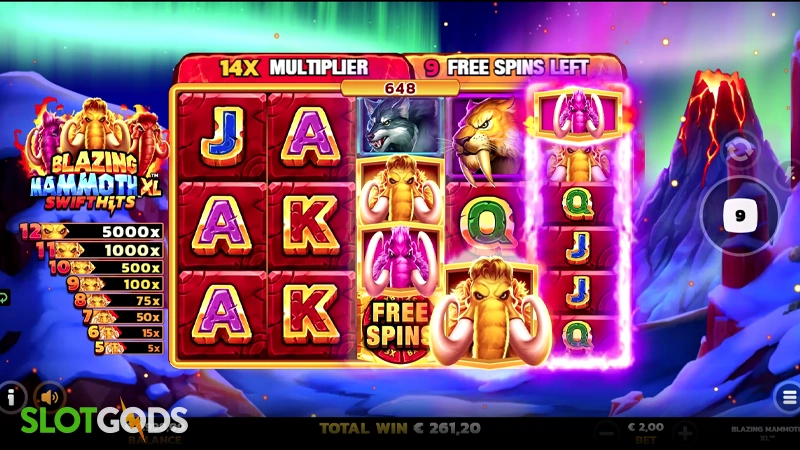 Blazing Mammoth XL Slot - Screenshot 3