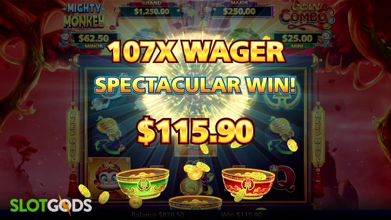 Mighty Monkey Coin Combo Slot - Screenshot 4