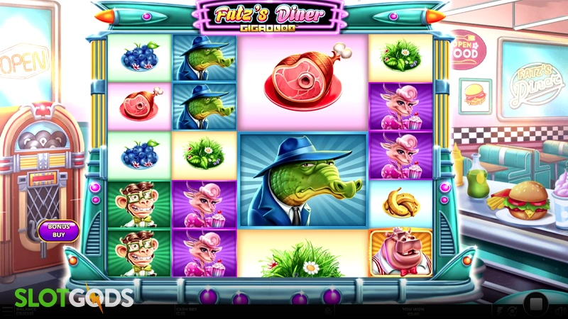 Fatz's Diner GigaBlox Slot - Screenshot 