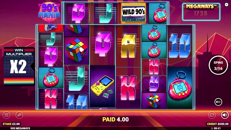 90's Mania Megaways Slot - Screenshot 3