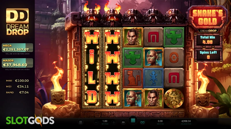Snake's Gold Dream Drop Slot - Screenshot 2