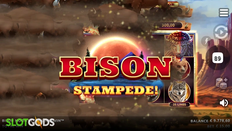 Bison Moon Ultra Link & Win Slot - Screenshot 2