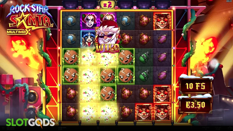 Rock Star Santa MultiMax Slot - Screenshot 2