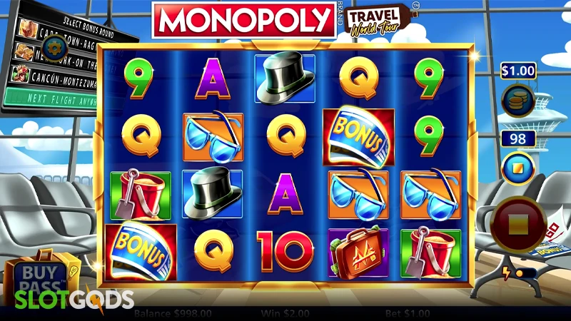 Monopoly Travel World Tour Slot - Screenshot 