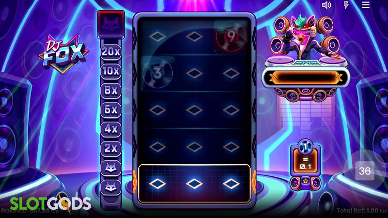 DJ Fox Slot - Screenshot 