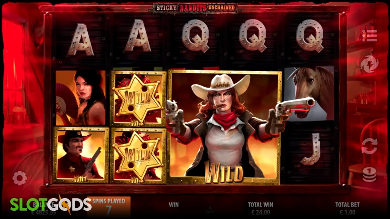 Sticky Bandits Unchained Slot - Screenshot 3