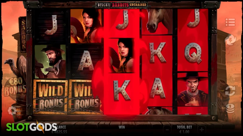 Sticky Bandits Unchained Slot - Screenshot 2