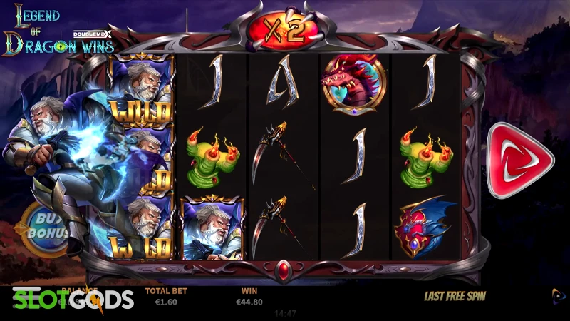 Legend of Dragon Wins DoubleMax™ Slot - Screenshot 3