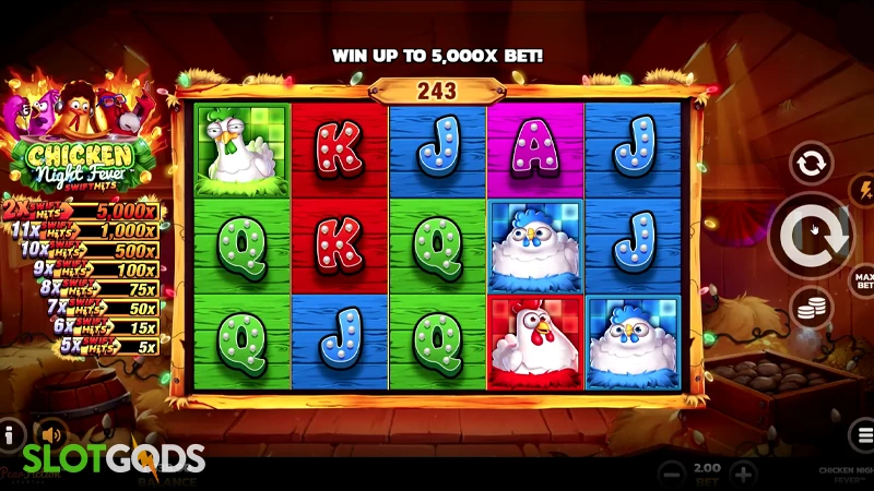 Chicken Night Fever Slot - Screenshot 