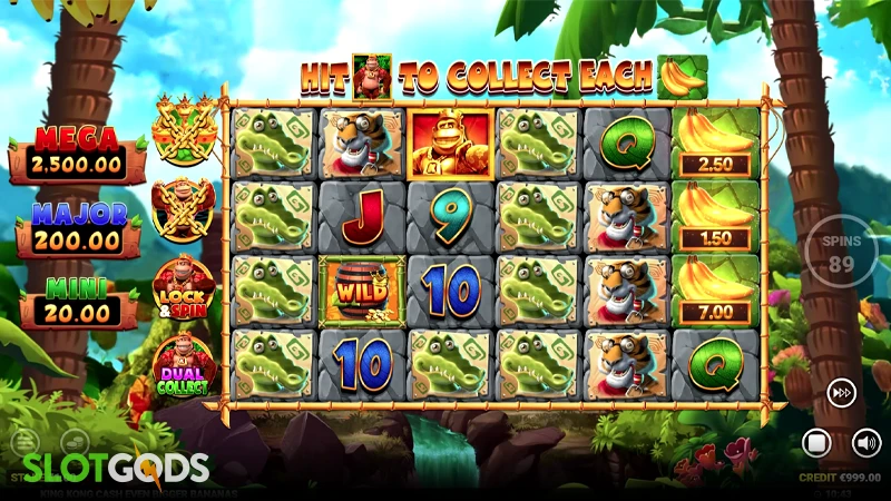 King Kong Cash Even Bigger Bananas Slot - Screenshot 