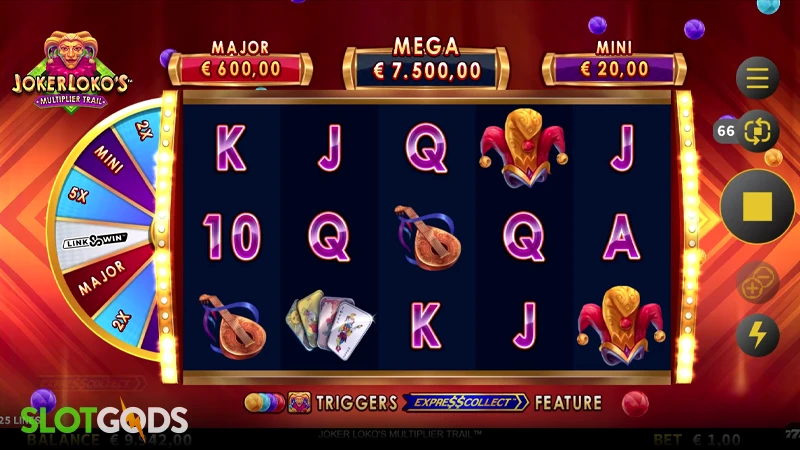 Joker Loko's Multiplier Trail Slot - Screenshot 