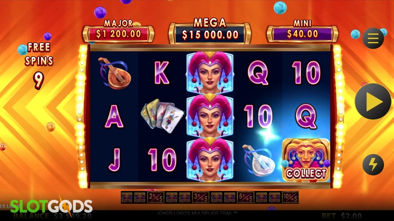 Joker Loko's Multiplier Trail Slot - Screenshot 3
