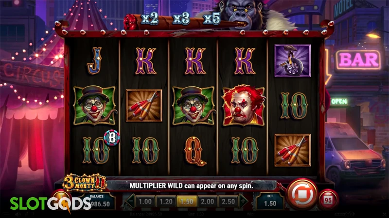 3 Clown Monty 2 Slot - Screenshot 