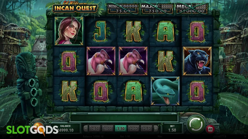 Cat Wilde and the Incan Quest Slot - Screenshot 