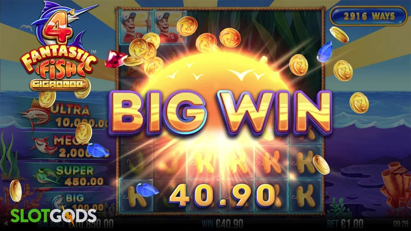 4 Fantastic Fish Gigablox Slot - Screenshot 4