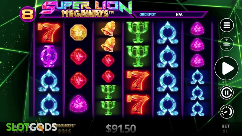 Super Lion Megaways Slot - Screenshot 2