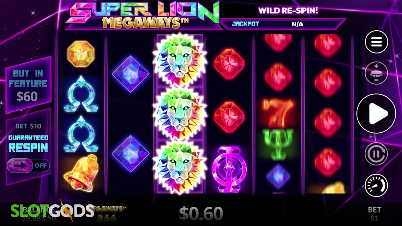 Super Lion Megaways Slot - Screenshot 3