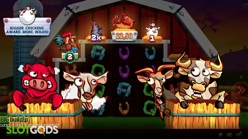 Lucky Clucks 2 Rooster Respins Slot - Screenshot 2