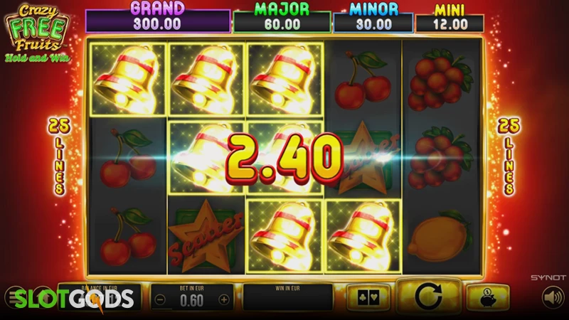 Crazy Free Fruits Slot - Screenshot 2