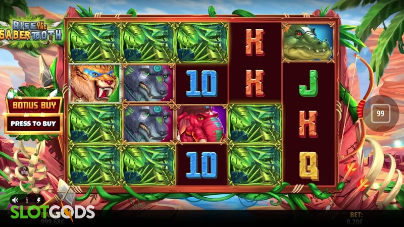 Rise of the Sabertooth Slot - Screenshot 