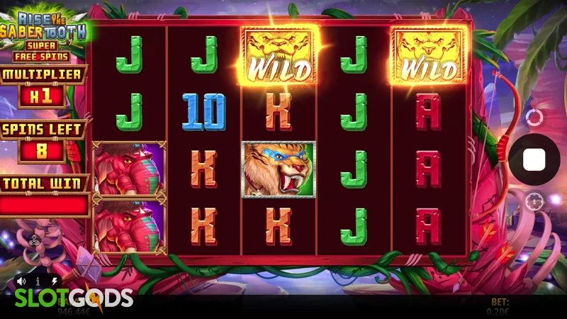 Rise of the Sabertooth Slot - Screenshot 3