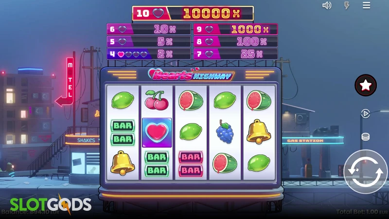 Hearts Highway Slot - Screenshot 