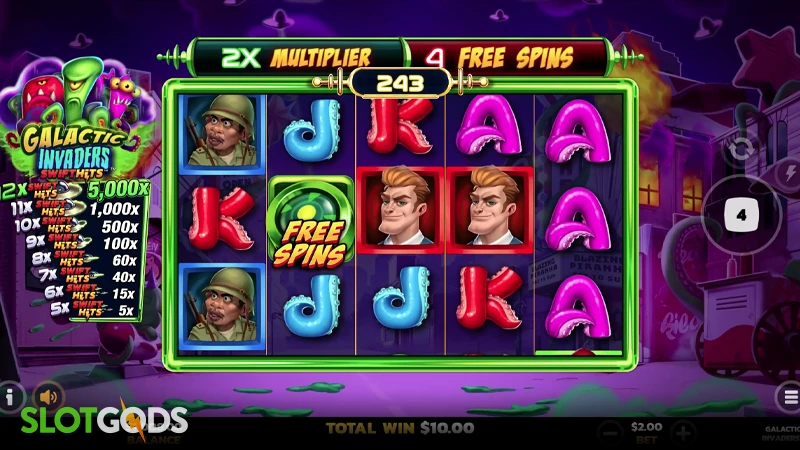 Galactic Invaders Slot - Screenshot 3