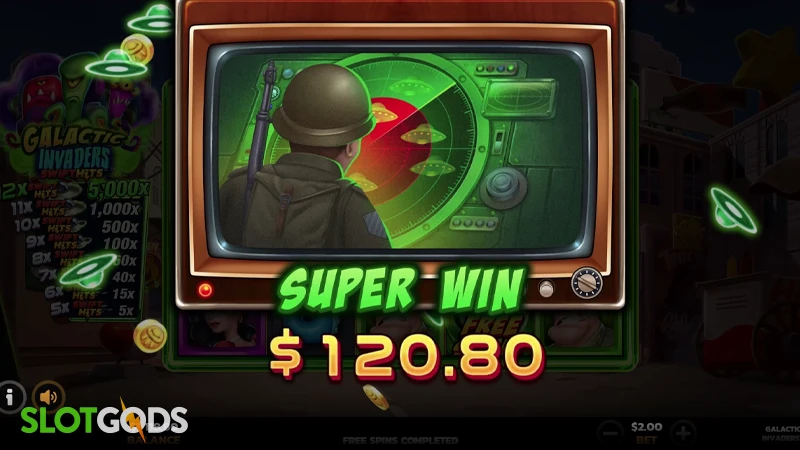 Galactic Invaders Slot - Screenshot 4
