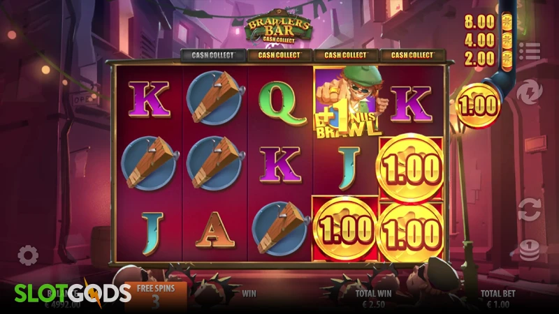 Brawlers Bar Cash Collect Slot - Screenshot 3